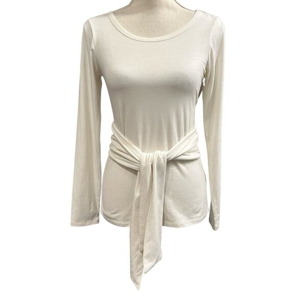 Good American Cream Long Sleeve Blouse - Picture 1 of 11